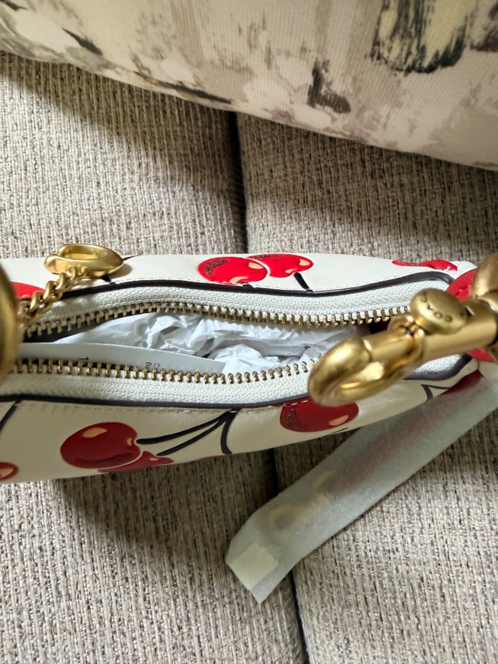 Cherry Print Coach Jonie Bag - Picture 3 of 8